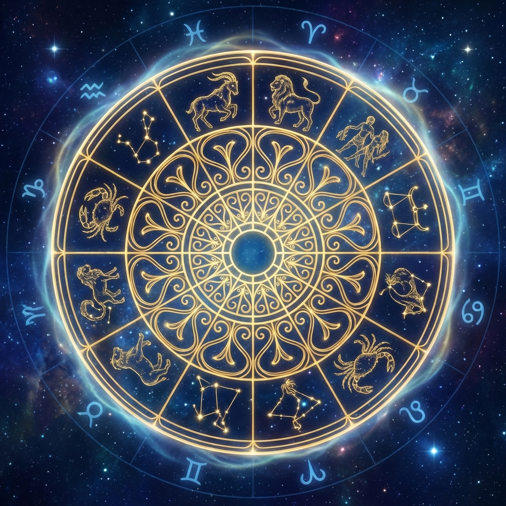 Mystischer Tierkreiszeichen-Zodiak